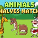 Animals Halves Match